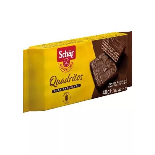 Schar Quadritos, Schokoladenwaffel, 40g.