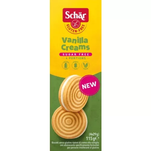 Schär Cukormentes Vaniliás keksz, 115 g