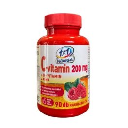   1x1 Vitamin 1000 mg Vitamin C + Vitamin D3 Kautabletten mit Orangengeschmack, Hagebuttenextrakt und Süßungsmitteln