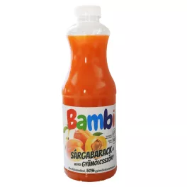  Bambi sárgabarack ízű vegyes gyümölcsszörp édesítőszerrel 1000 ml