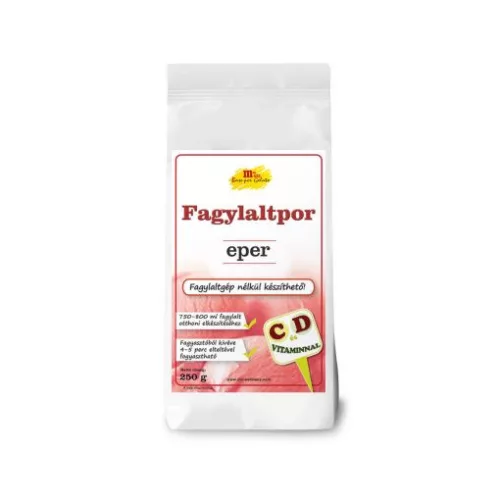 Dia-Wellness Tejszínes eper fagylaltpor, 250 g